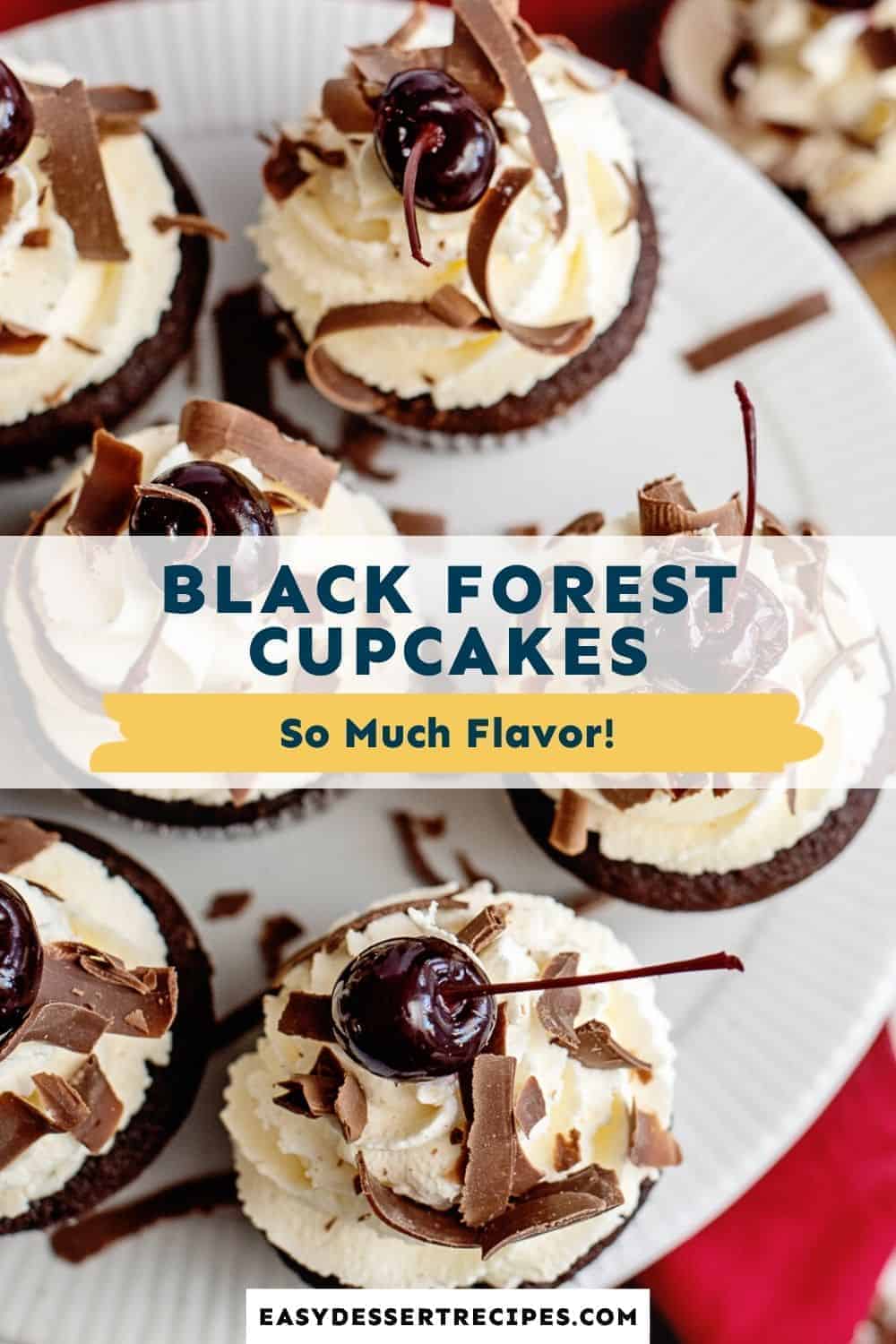 black forest cupcakes pinterest collage