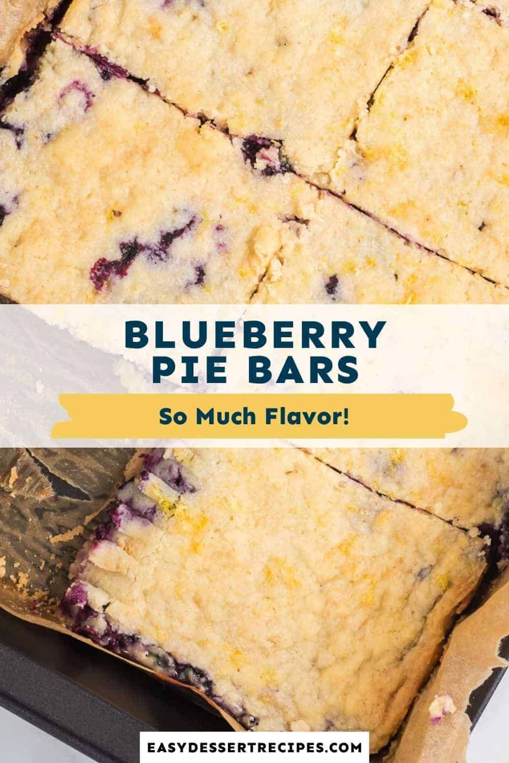 blueberry pie bars pinterest collage