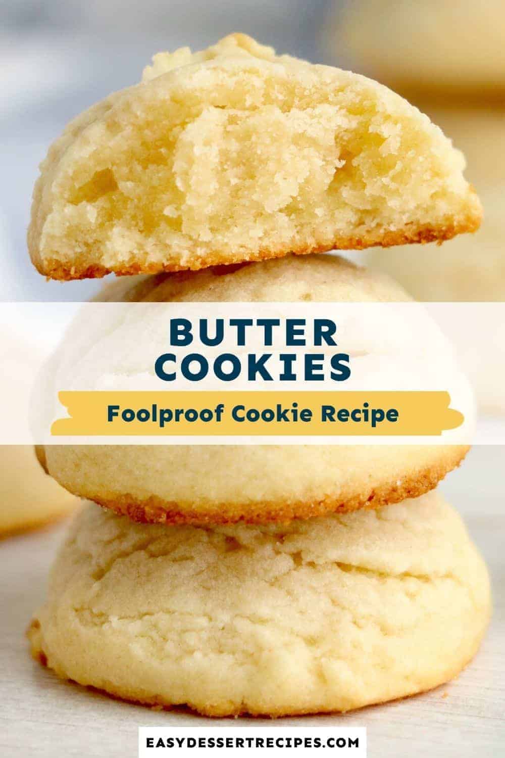 butter cookies pinterest collage