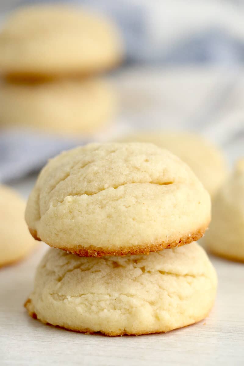 stacked butter cookies