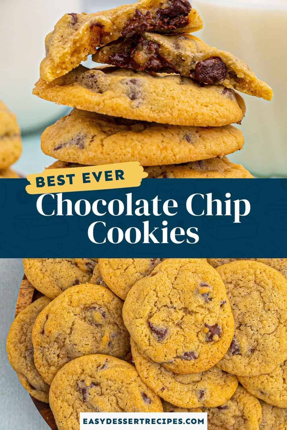 chocolate chip cookies pinterest collage