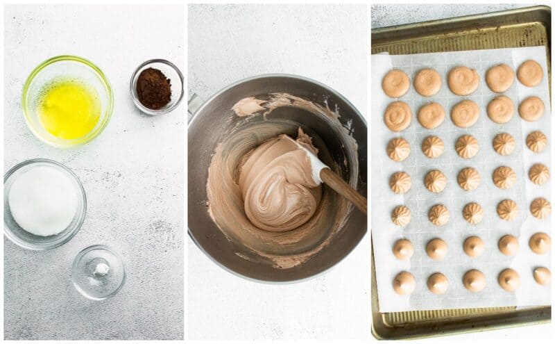 how to make chocolate meringue cookies