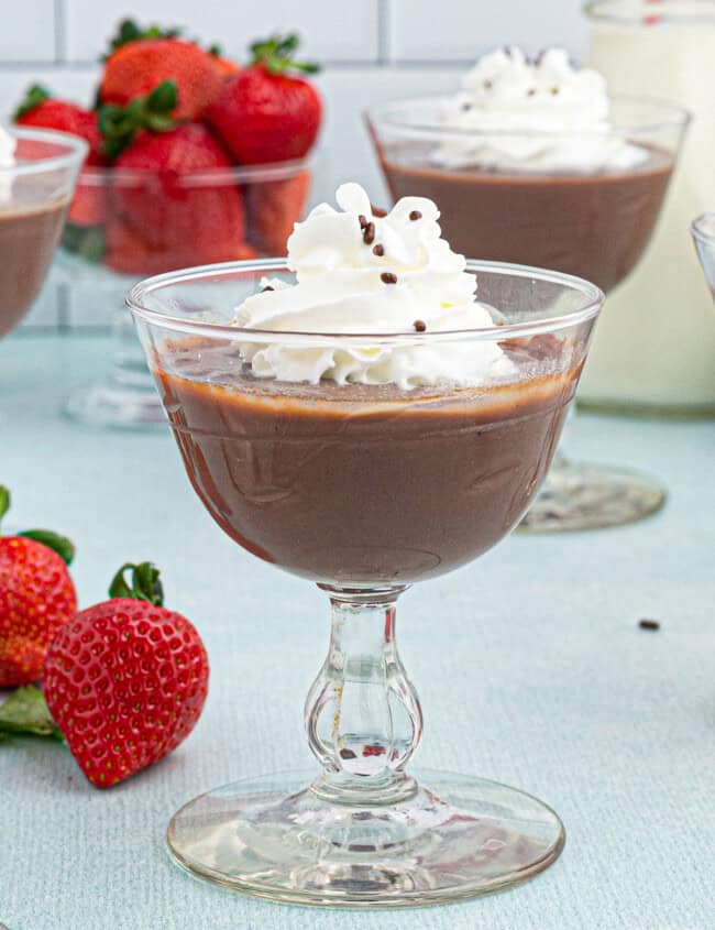 homemade chocolate pudding