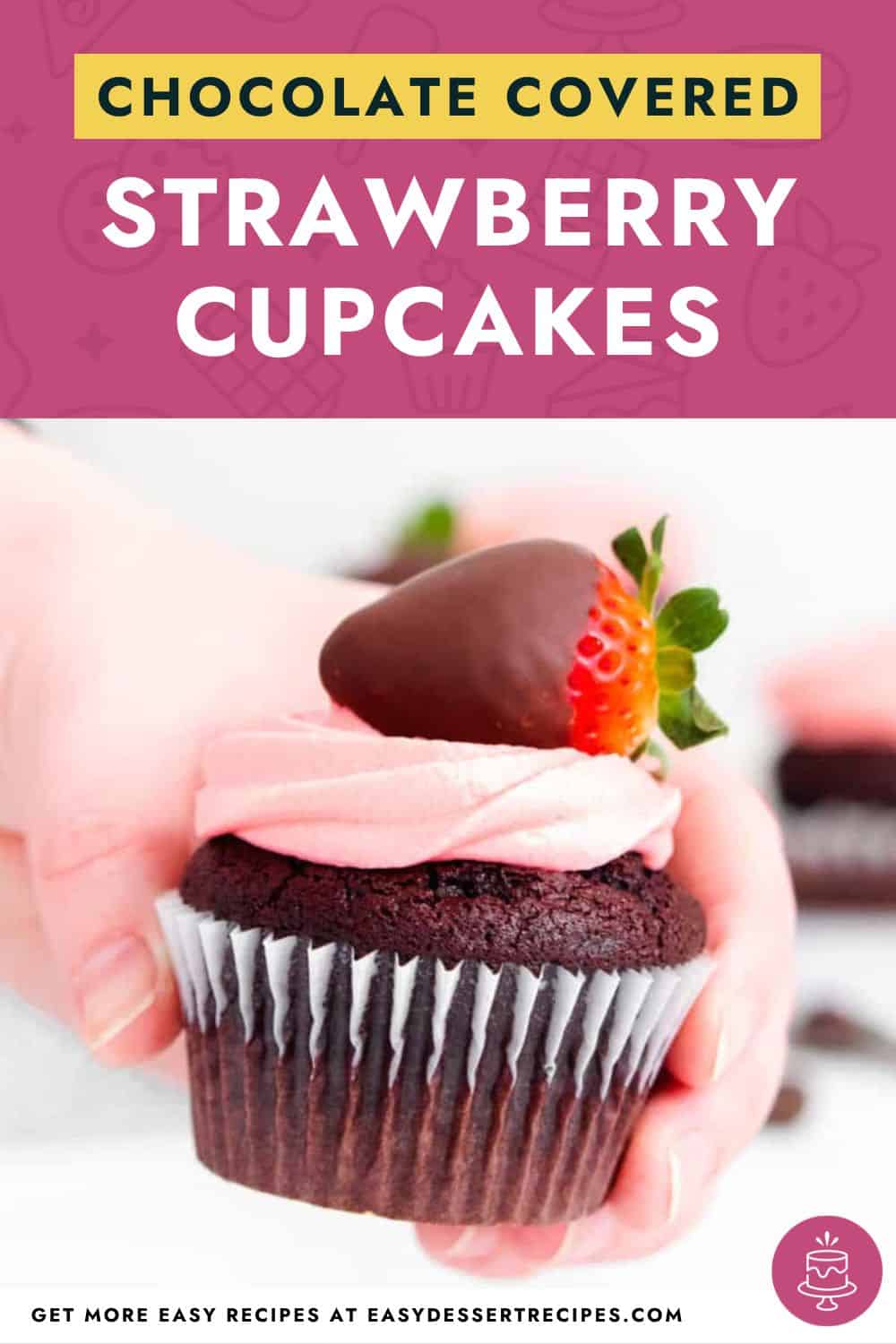 chocolate covered strawberry cupcakes pinterest