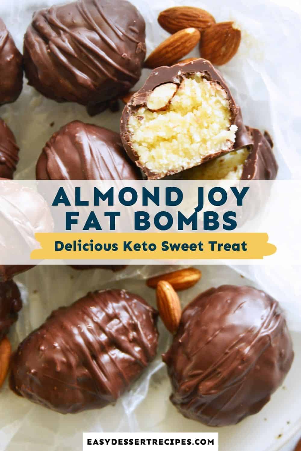 almond joy fat bombs pinterest collage