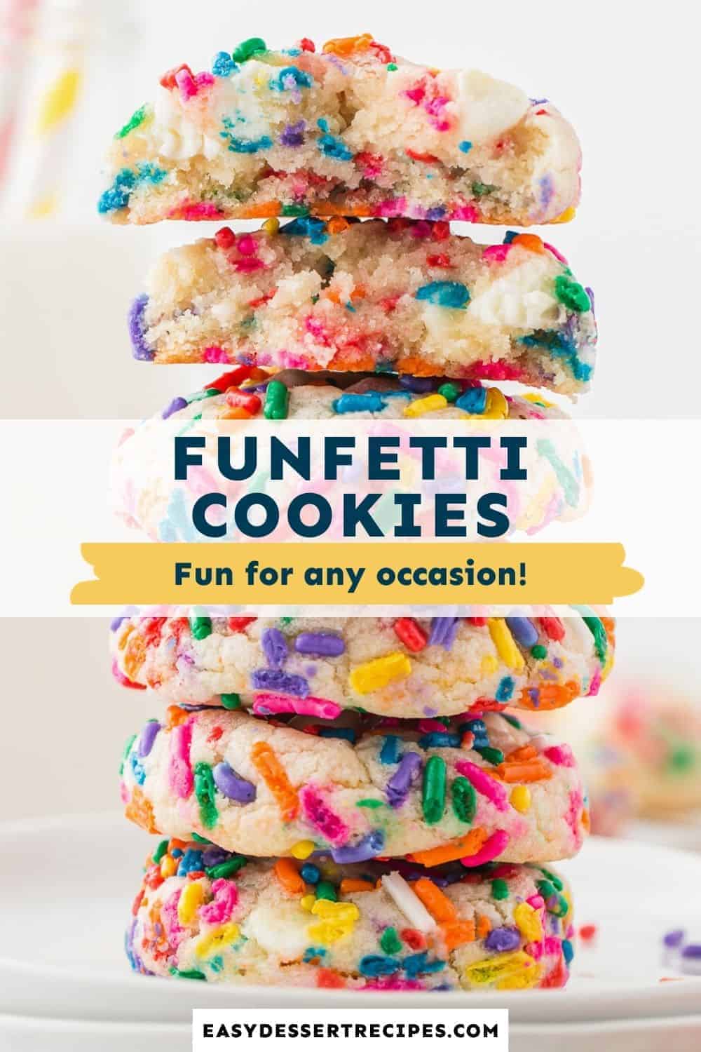 funfetti cookies pinterest collage