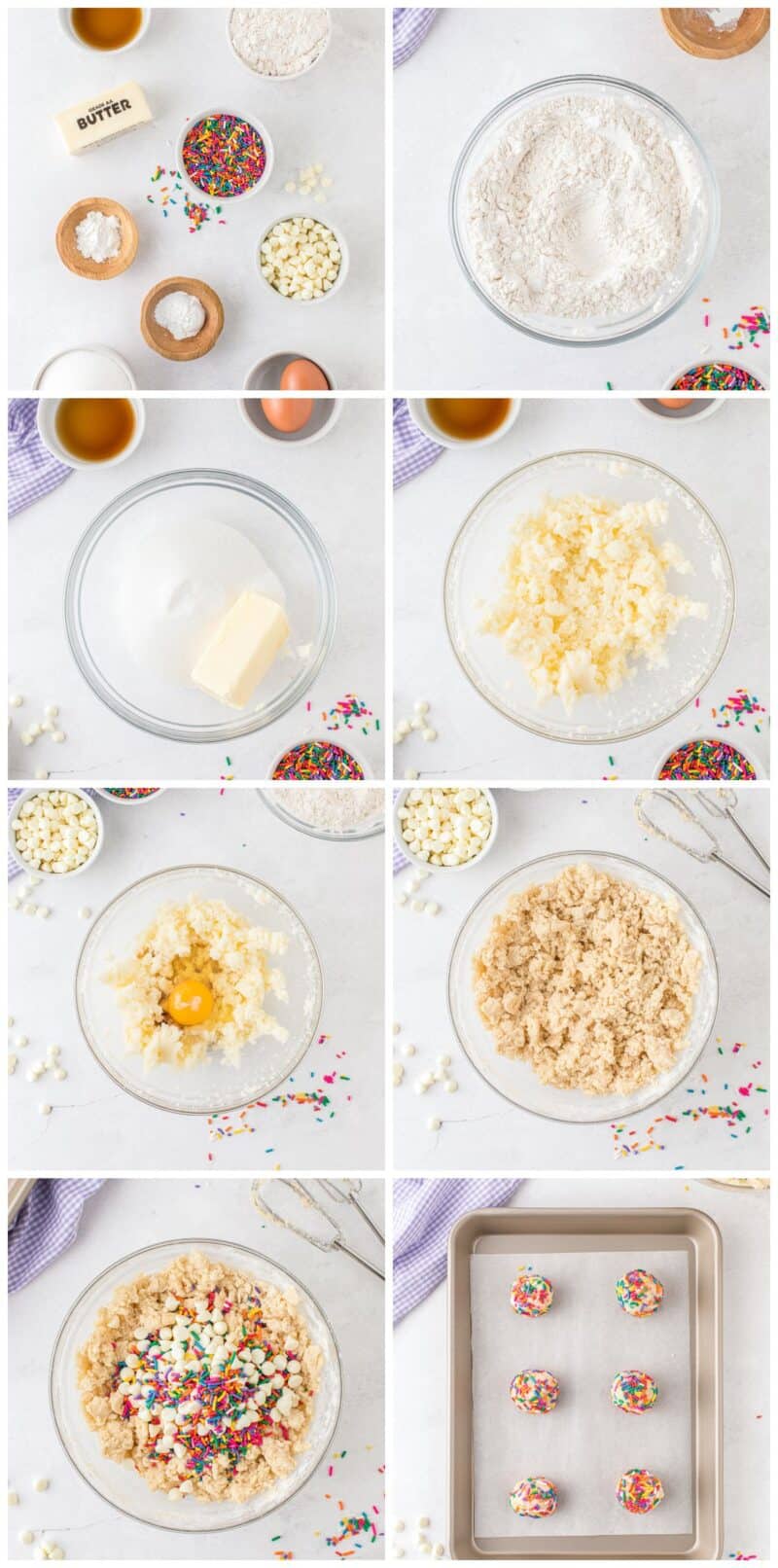 how to make funfetti cookies step by step recipe photos