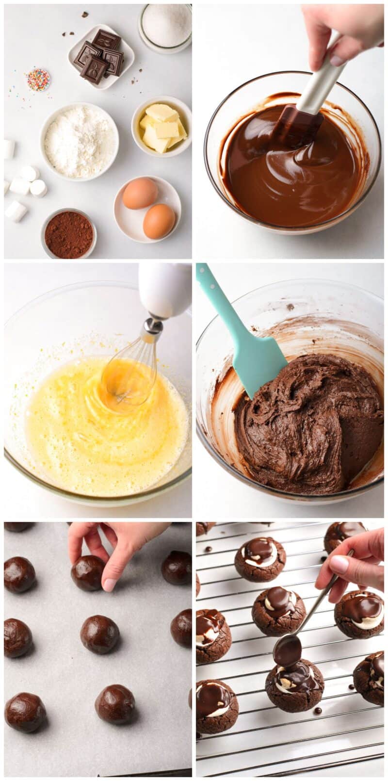hot chocolate cookies step by step recipe photos