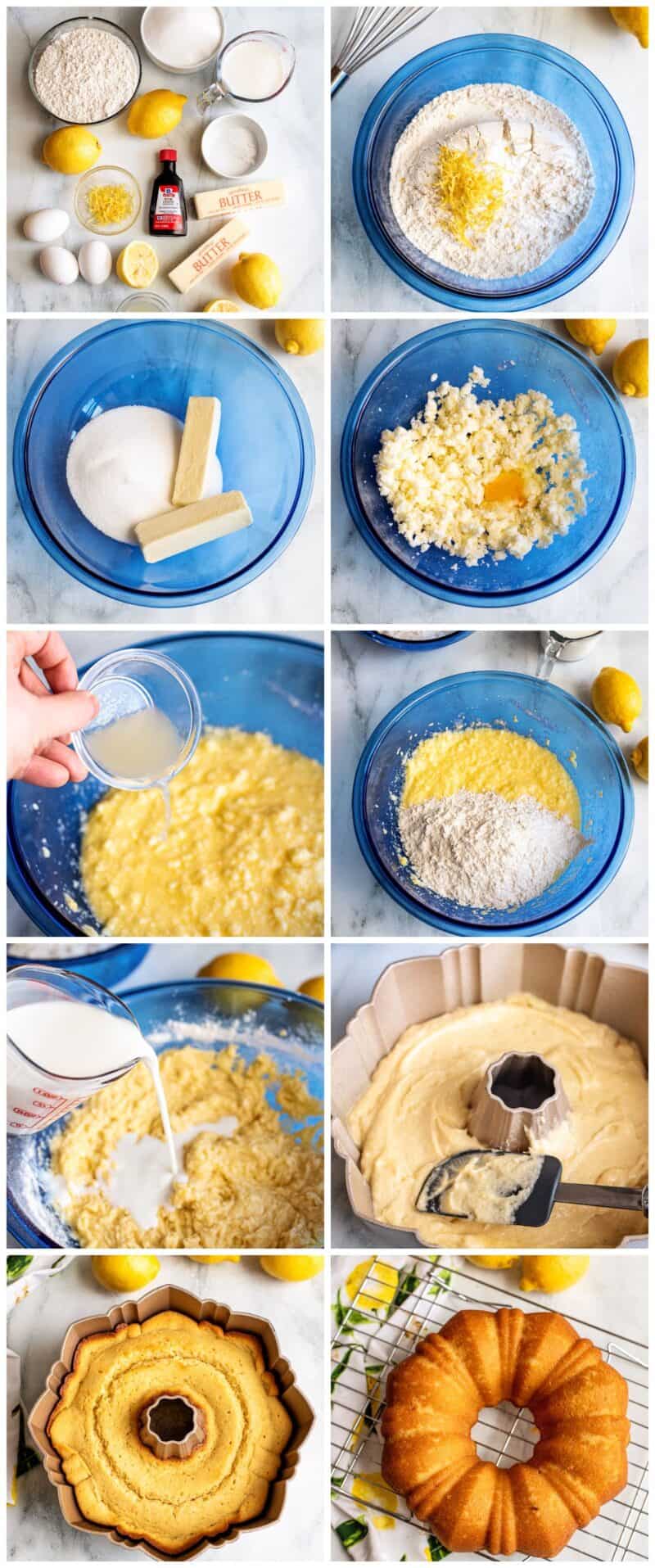 lemon bundt cake step by step recipe photos