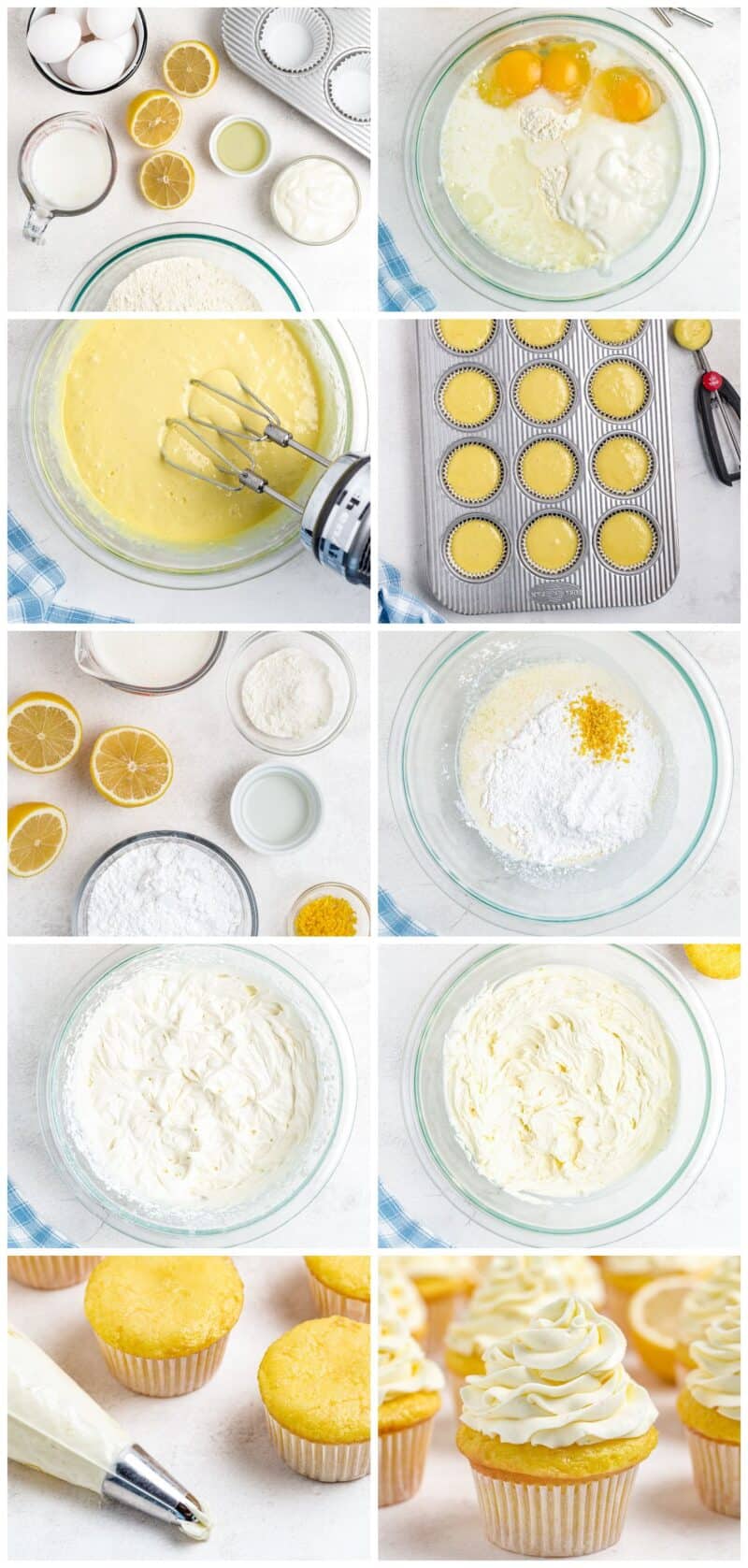 lemon cupcakes step by step recipe photos