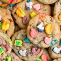 up close lucky charms cookies