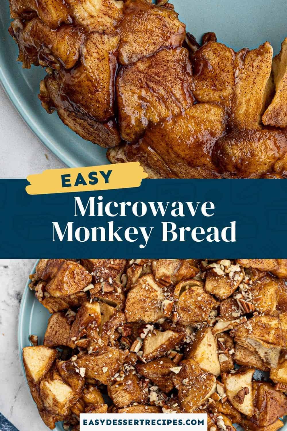 microwave monkey bread pinterest collage