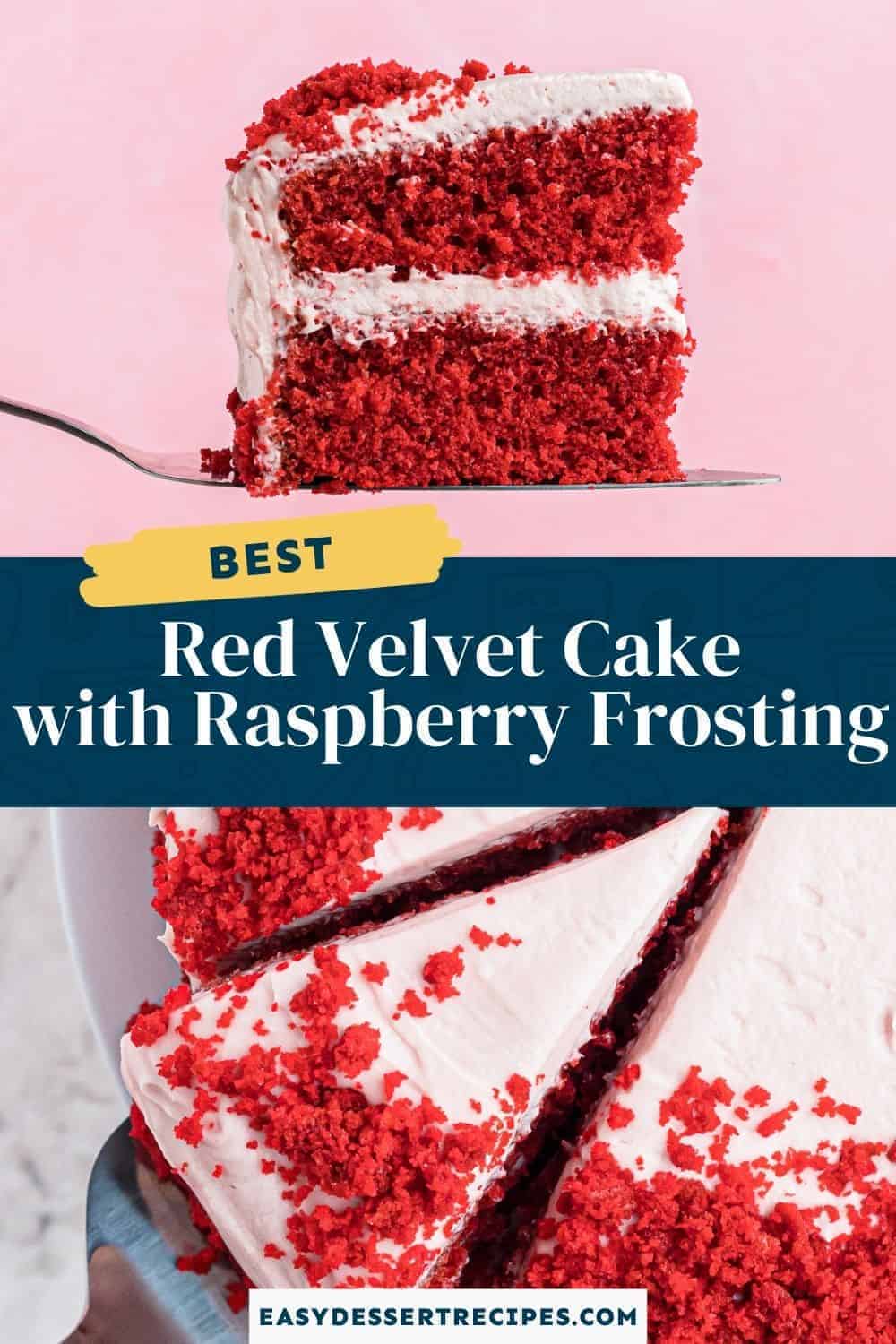red velvet cake pinterest collage