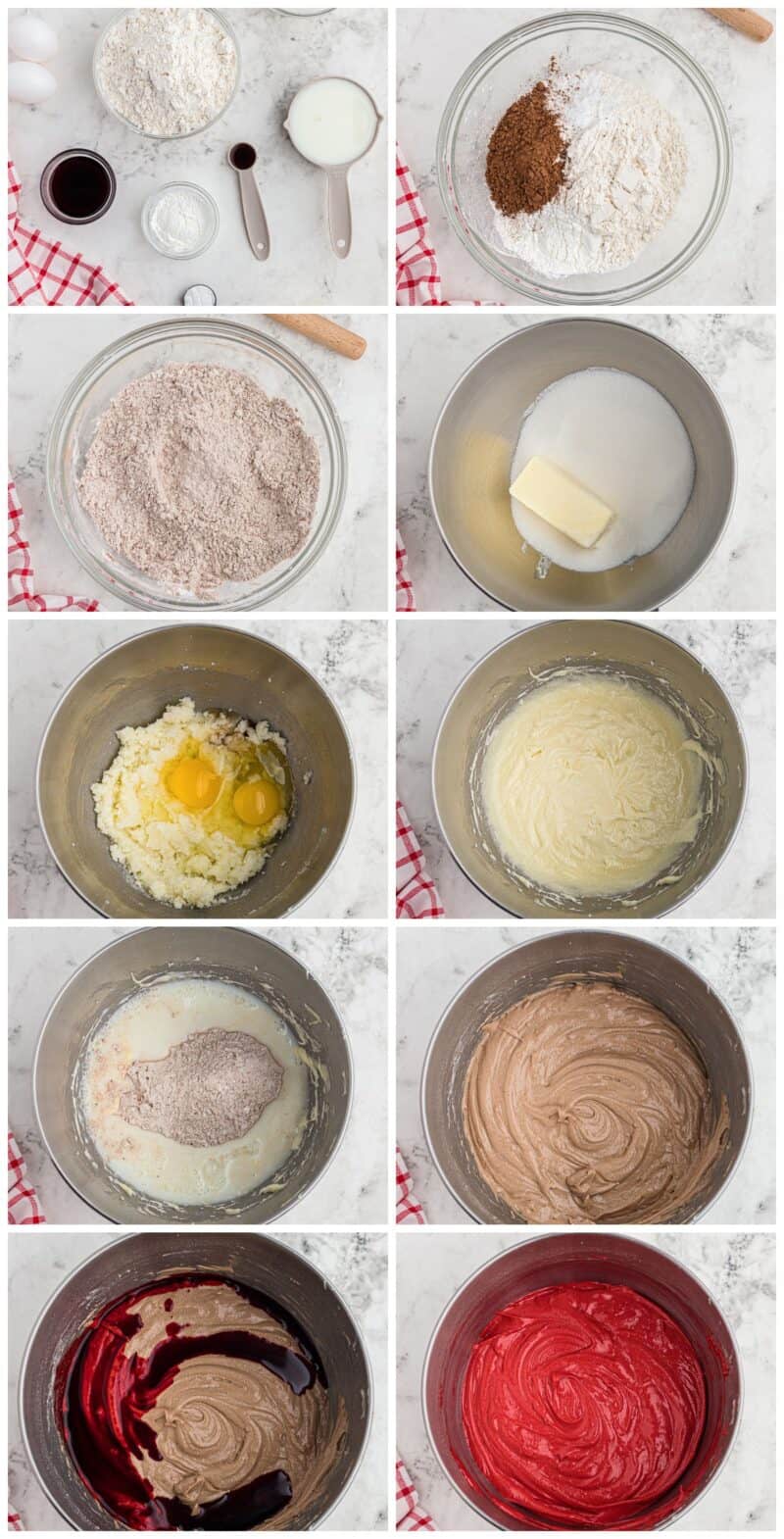 step by step photos of how to make red velvet cake truffles