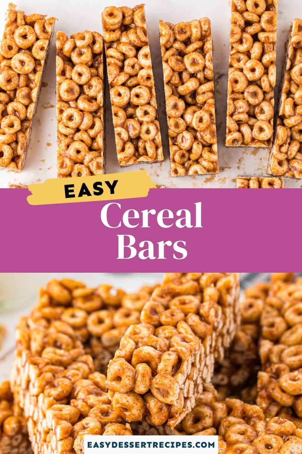 cereal bars pinterest collage