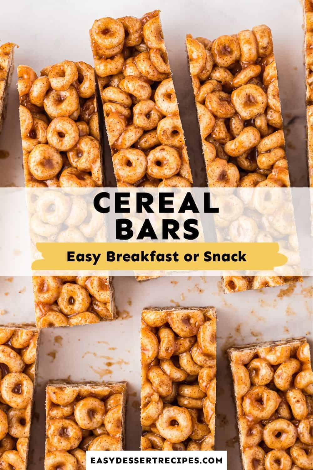 cereal bars pinterest collage