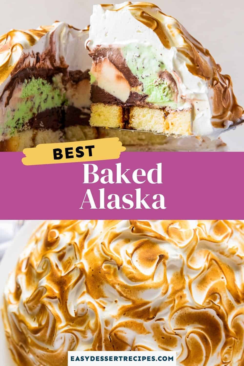 baked alaska pinterest collage