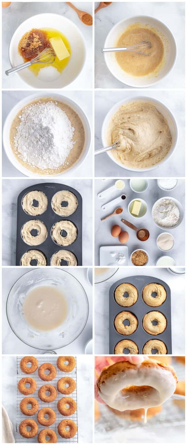 Vanilla Glazed Baked Donuts - Easy Dessert Recipes