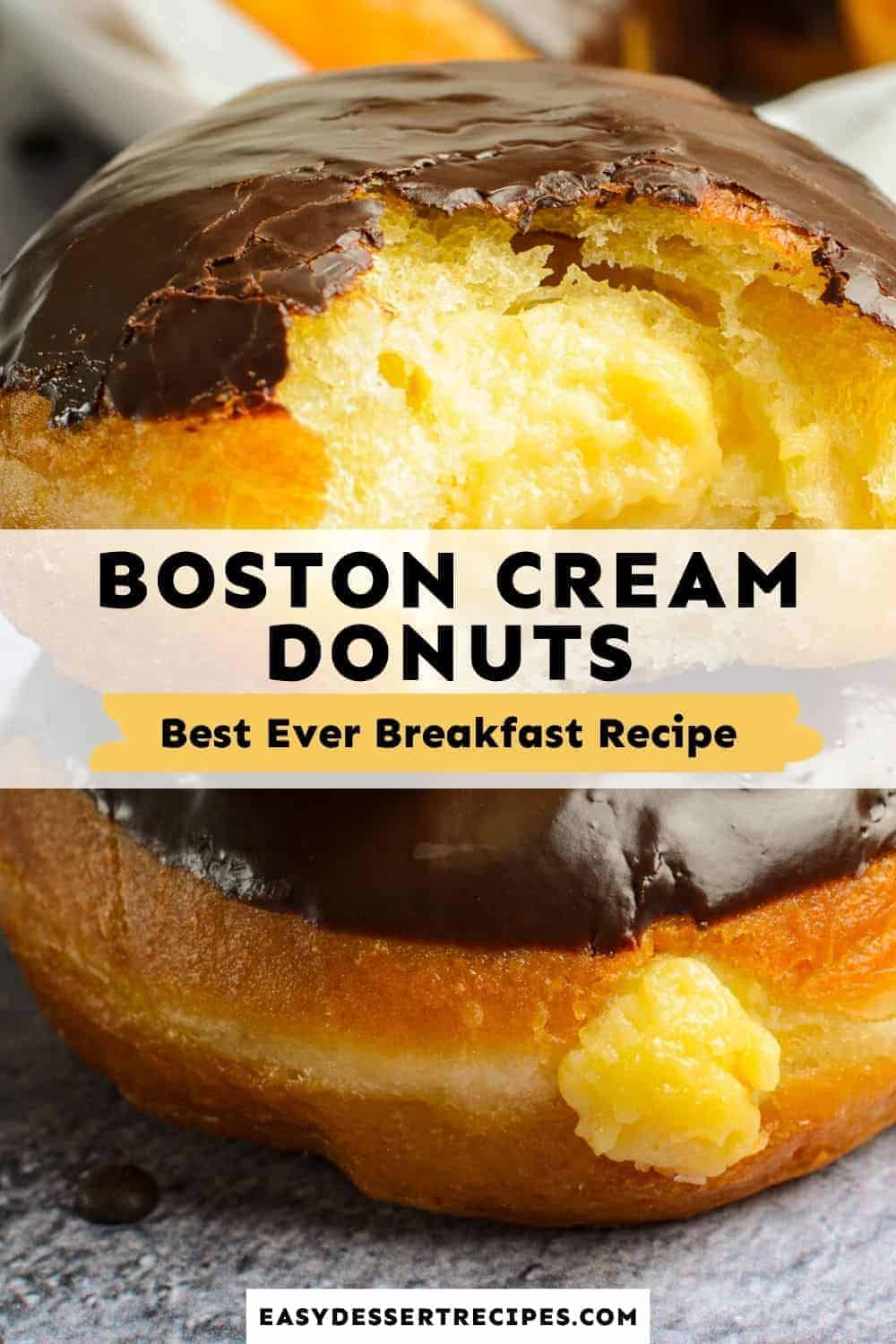 boston cream donuts pinterest collage