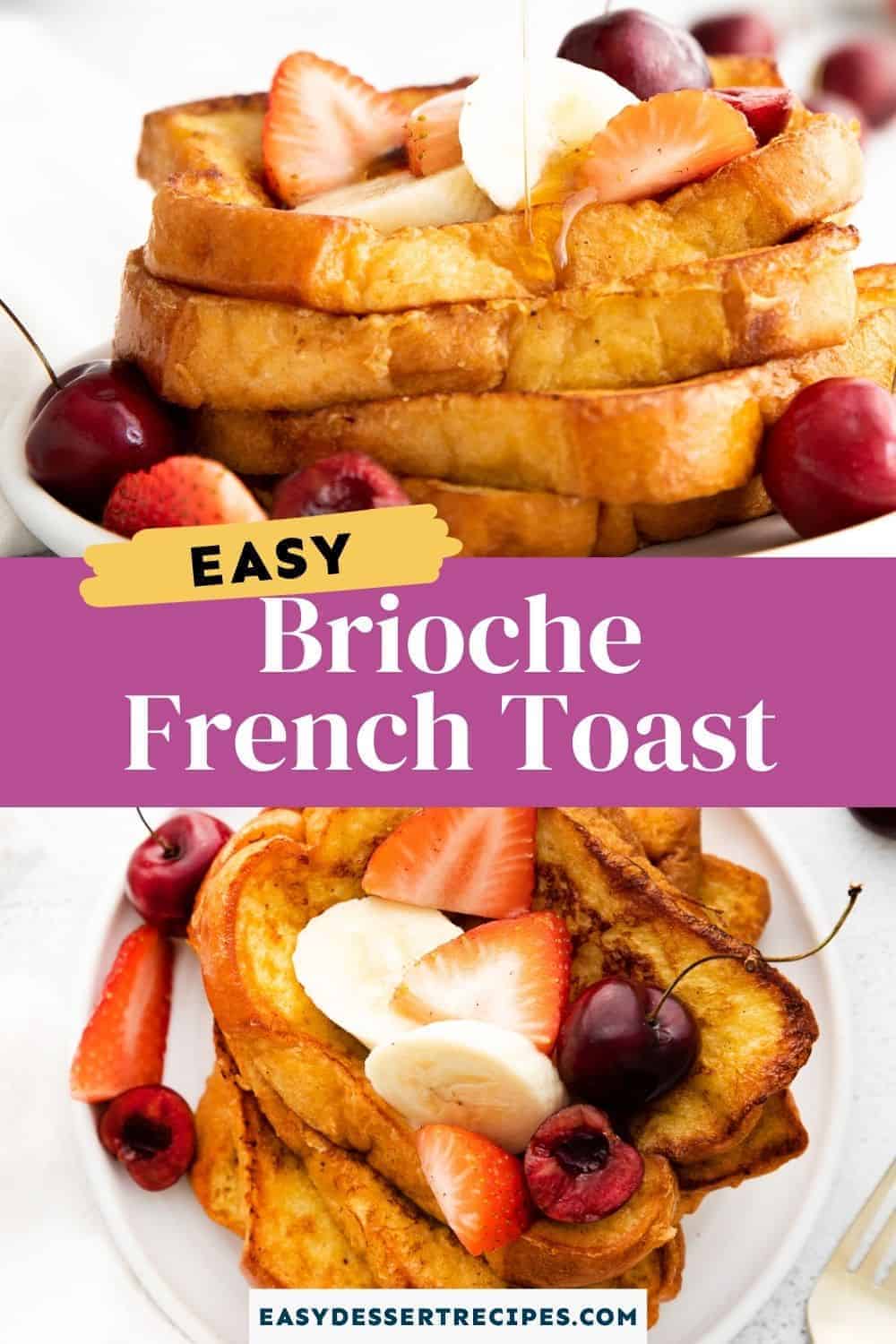 brioche french toast pinterest collage
