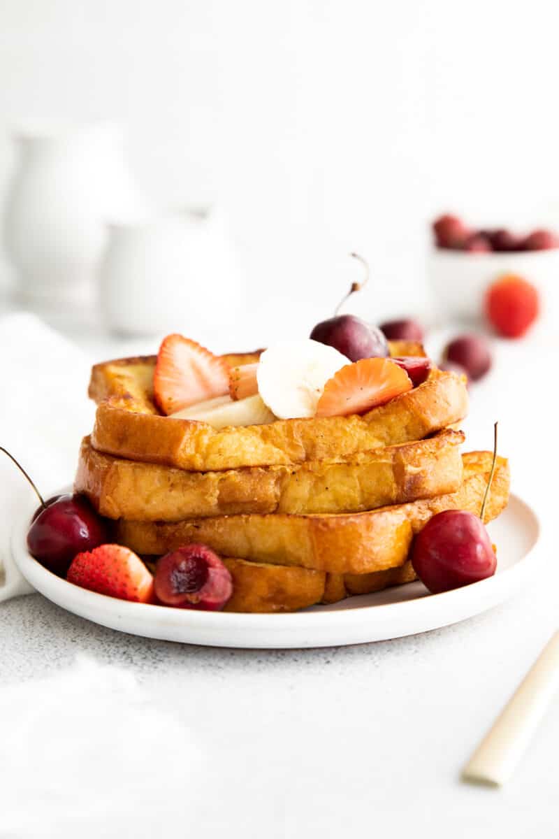 brioche french toast with fresh fruit