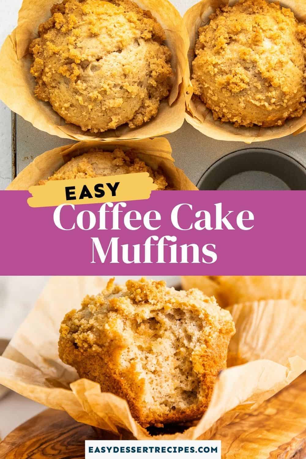 coffee cake muffins pinterest collage
