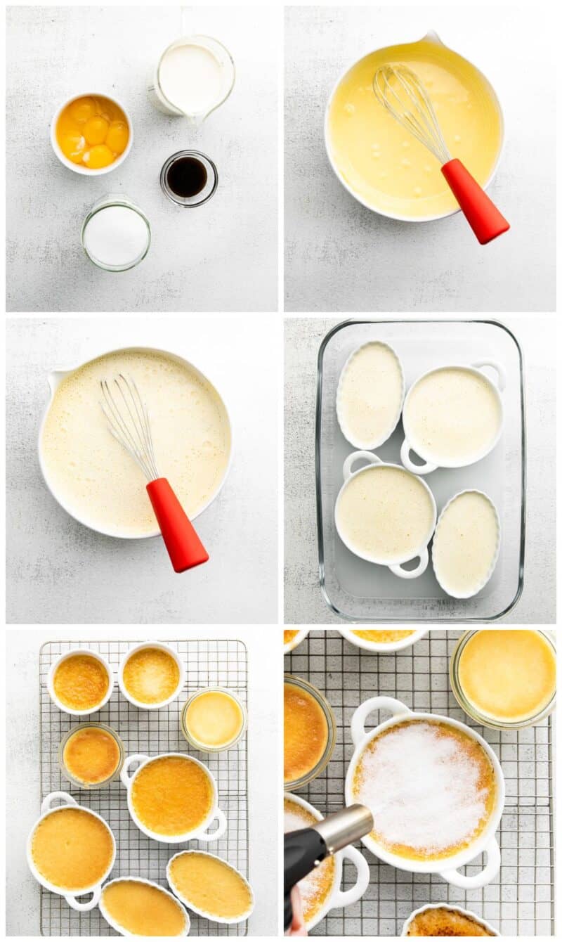 step by step photos for how to make creme brulee