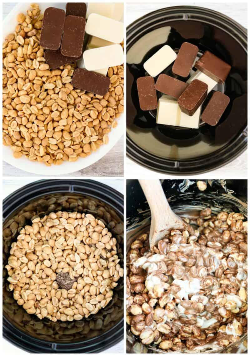 step by step photos for how to make crockpot candy