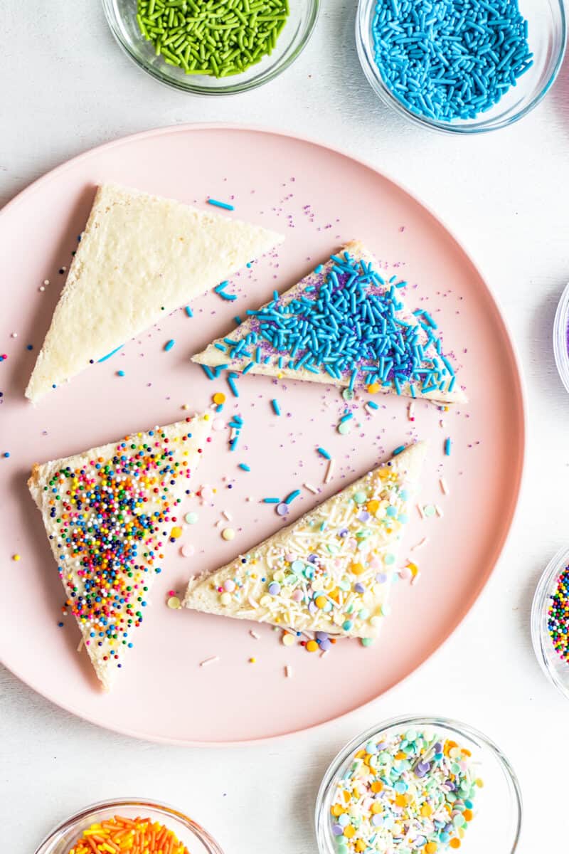 fairy bread two ways pinterest collage