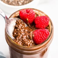 featured chocolate chia pudding