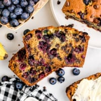 featured chocolate chip blueberry banana bread