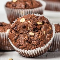 featured chocolate oatmeal muffins