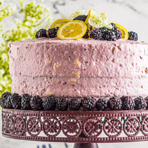 Lemon Blackberry Cake Recipe - Easy Dessert Recipes