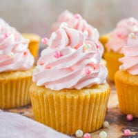 featured pink champagne cupcakes