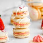 featured strawberry macarons