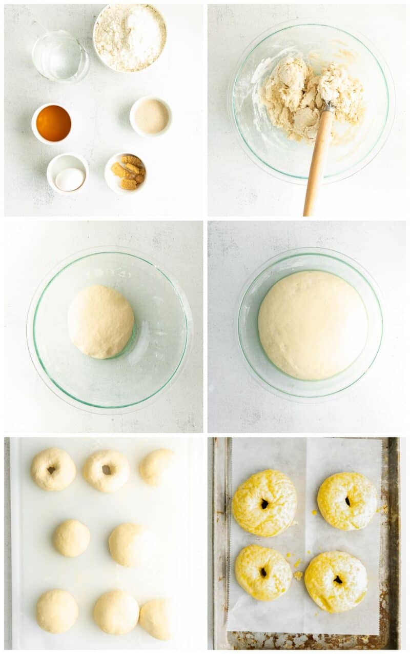 step by step photos for how to make homemade bagels