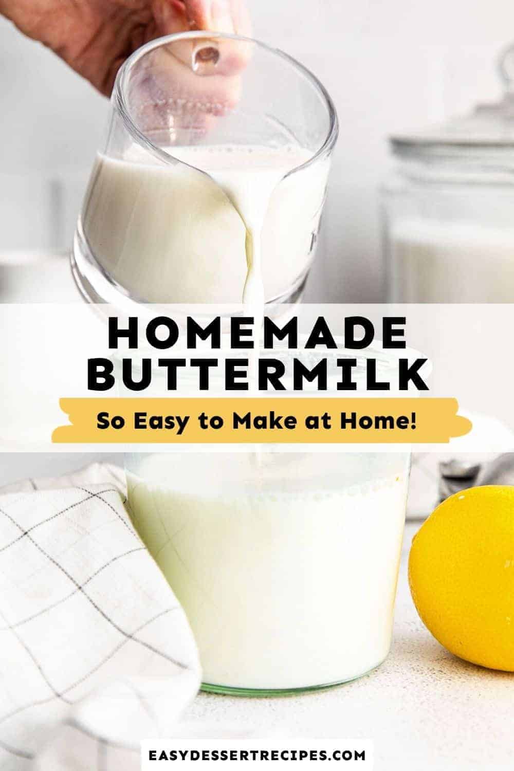homemade buttermilk pinterest collage