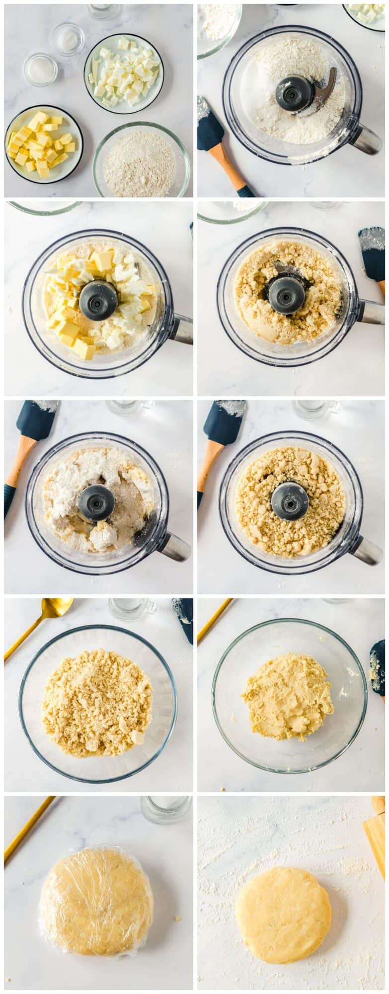 step by step photos for how to make homemade pie crust