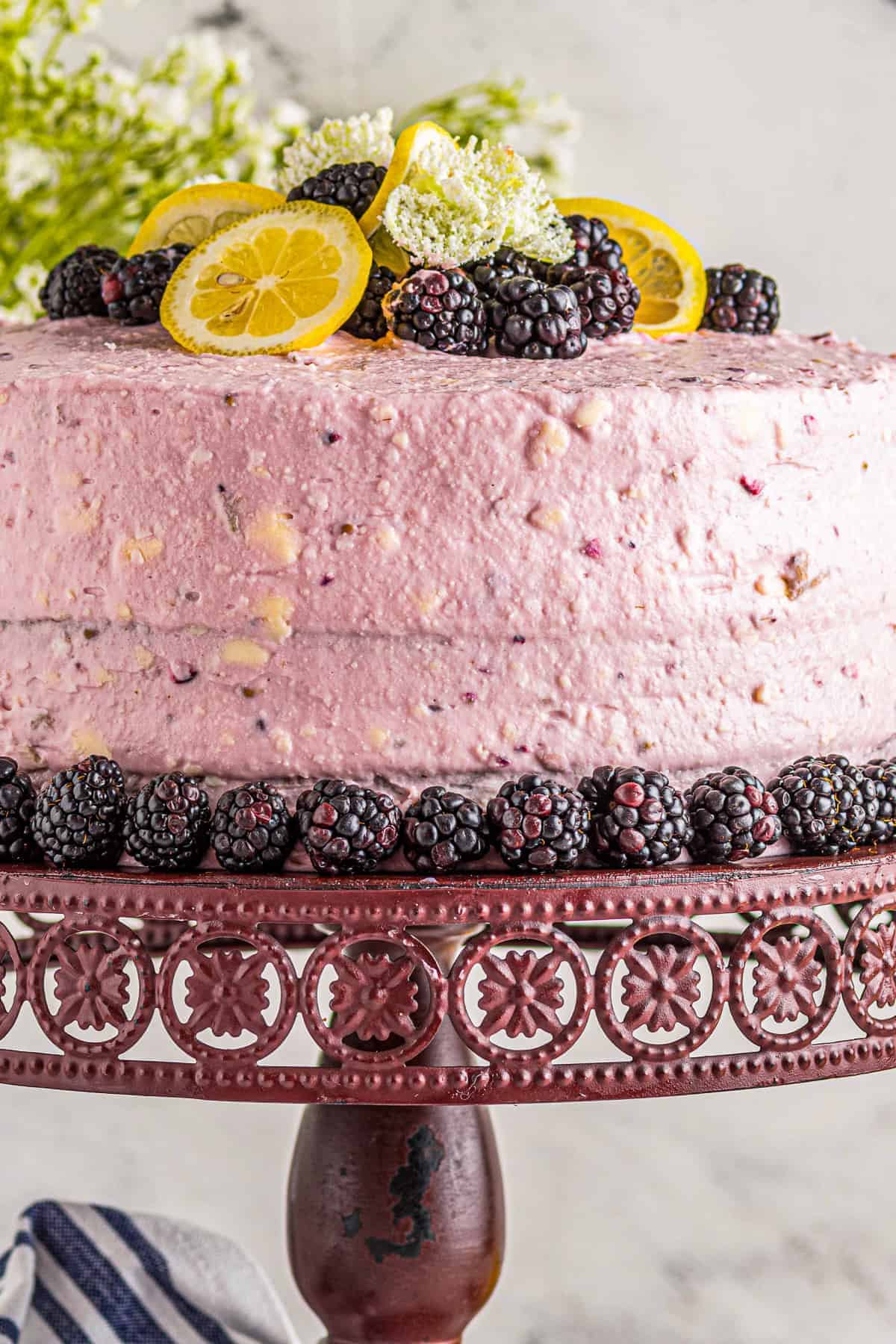 Lemon Blackberry Cake Easy Dessert Recipes