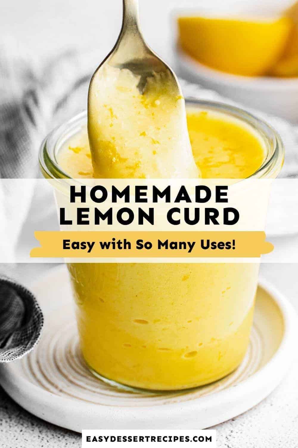 homemade lemon curd pinterest collage