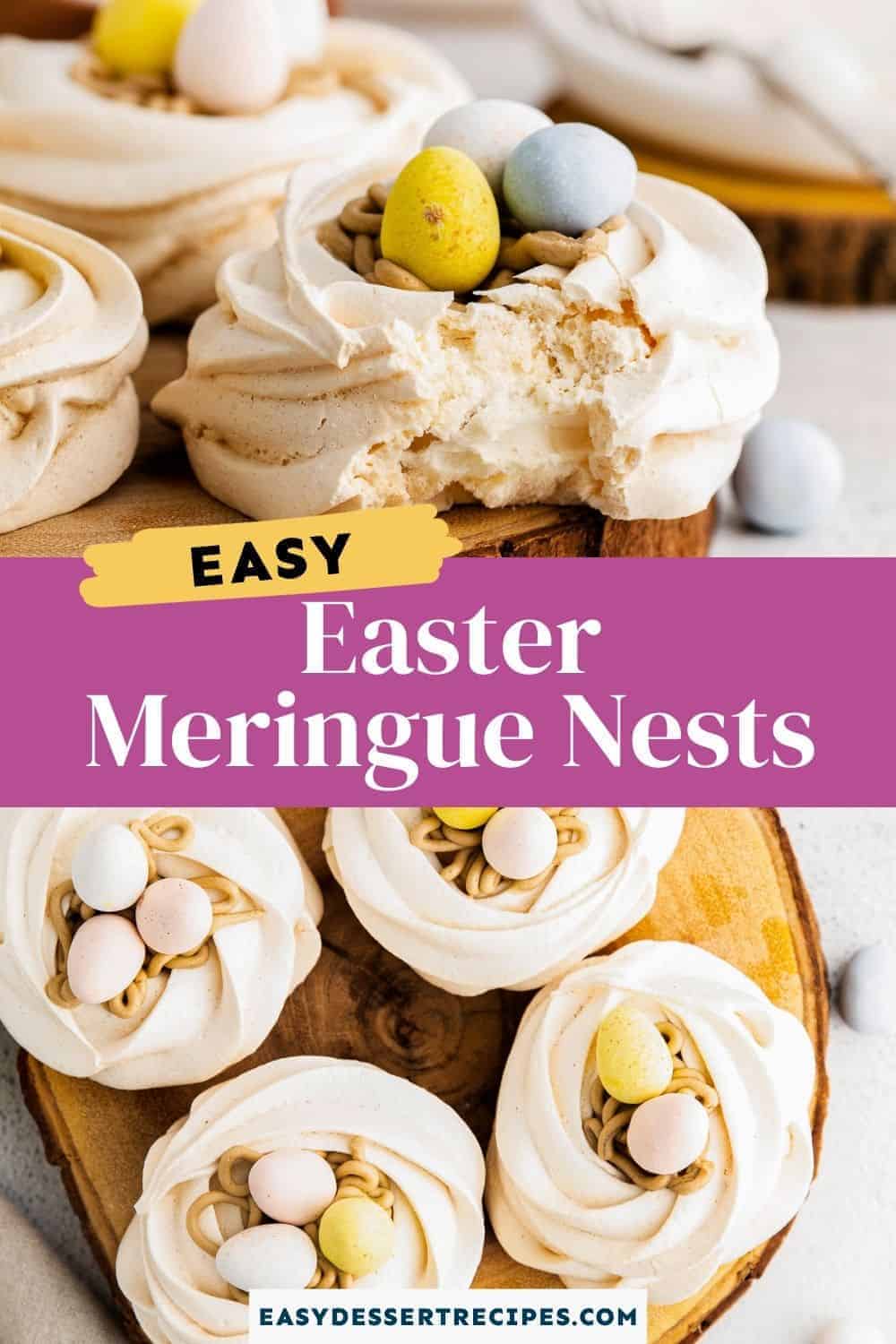 easter meringue nest pinterest collage