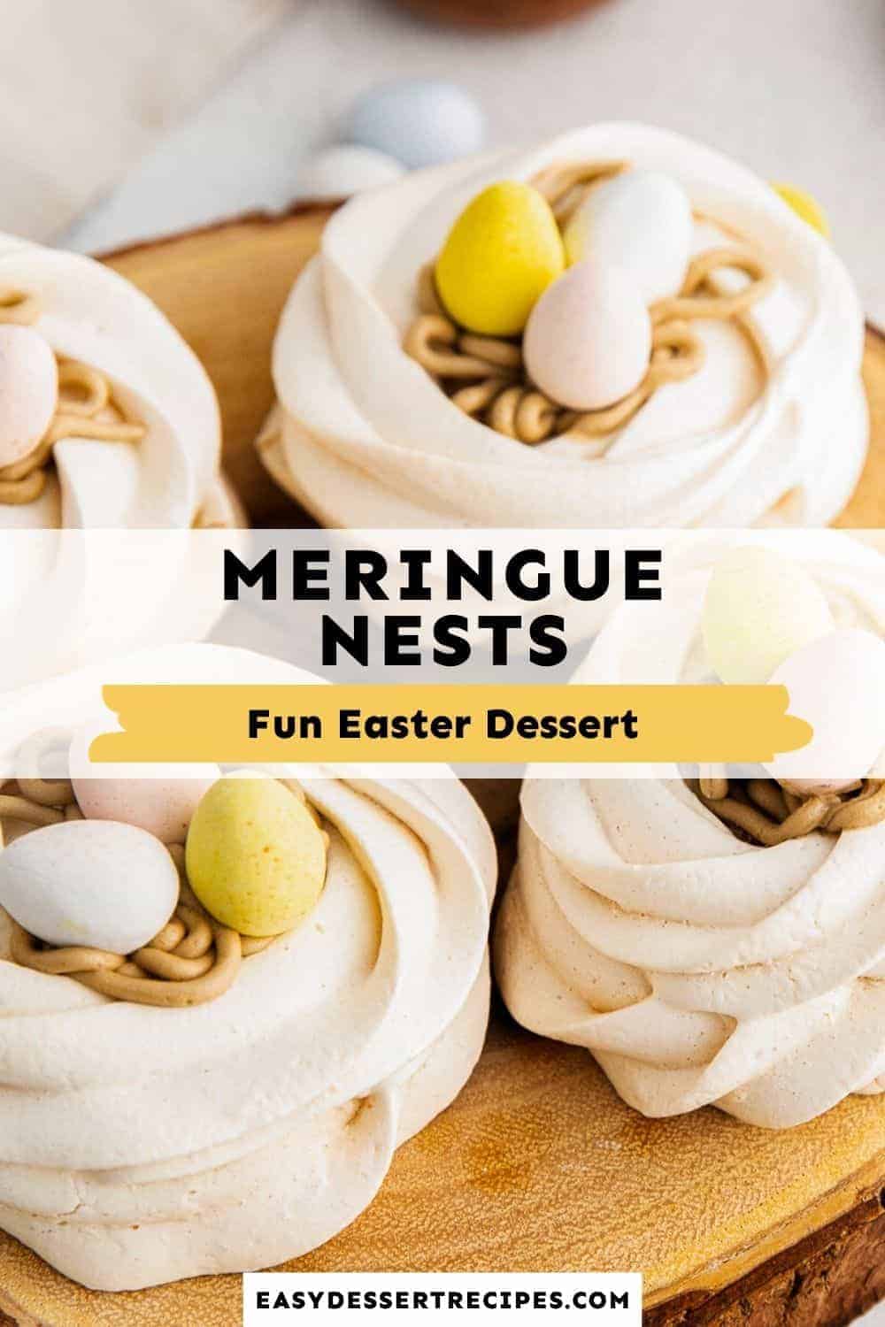 easter meringue nest pinterest collage