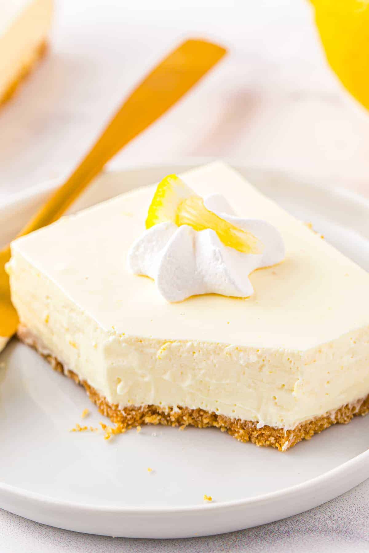 No Bake Lemon Cheesecake - Easy Dessert Recipes