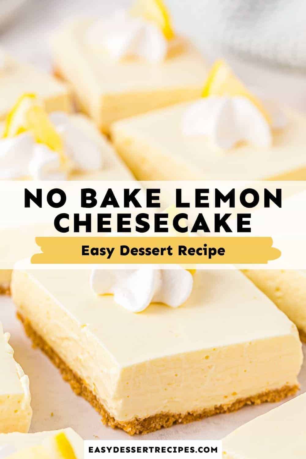 no bake lemon cheesecake pinterest collage