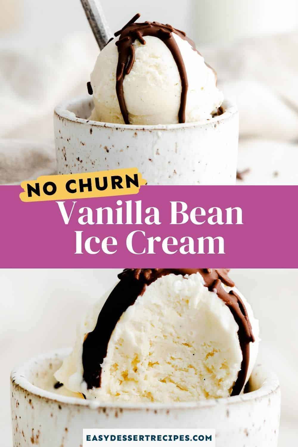 no churn vanilla bean ice cream pinterest