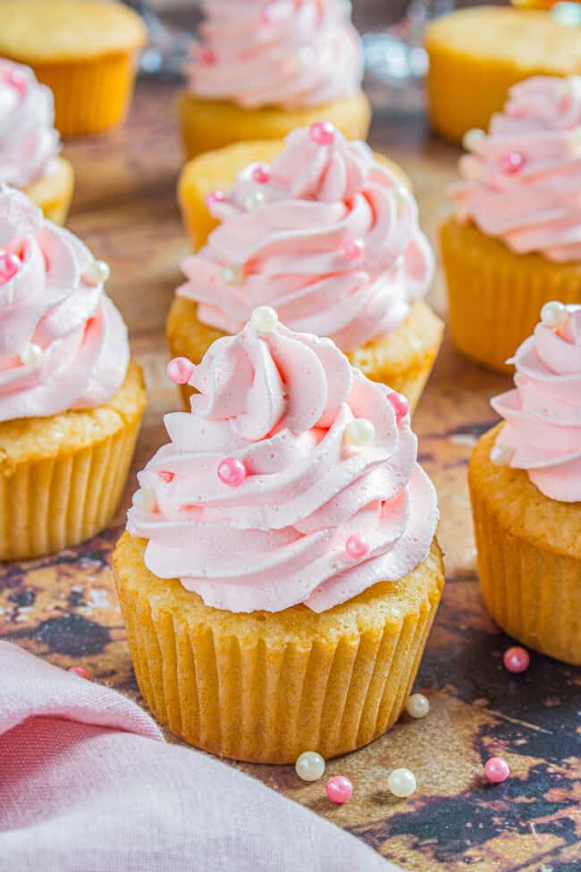 Pink Champagne Cupcakes Recipe - Easy Dessert Recipes