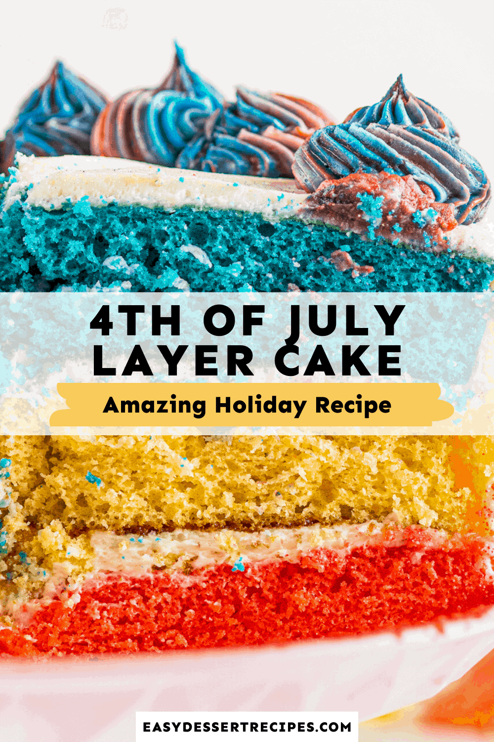 4th of july cake pinterest collage