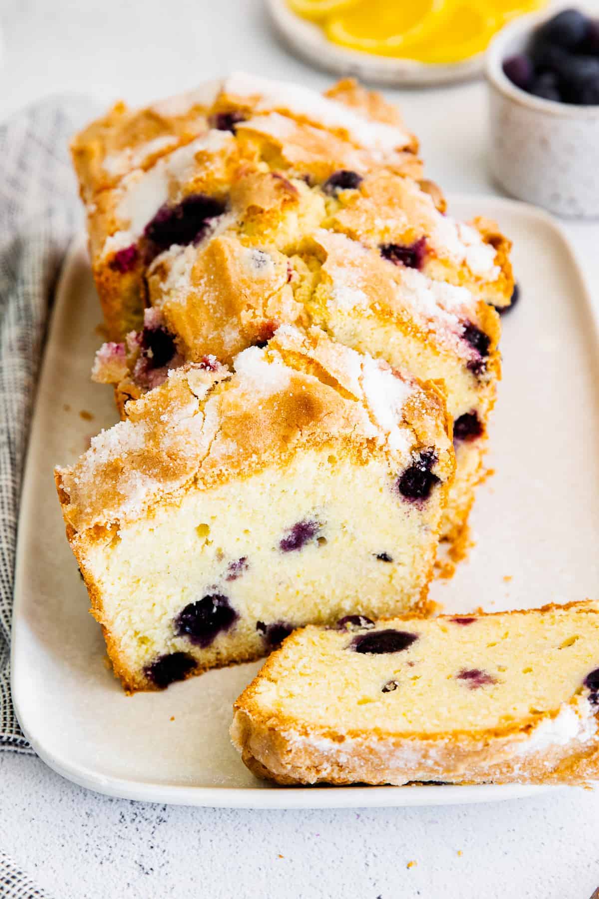 Blueberry Lemon Pound Cake - Easy Dessert Recipes