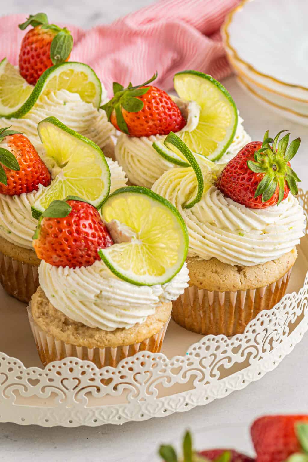 Strawberry Margarita Cupcakes Recipe - Easy Dessert Recipes