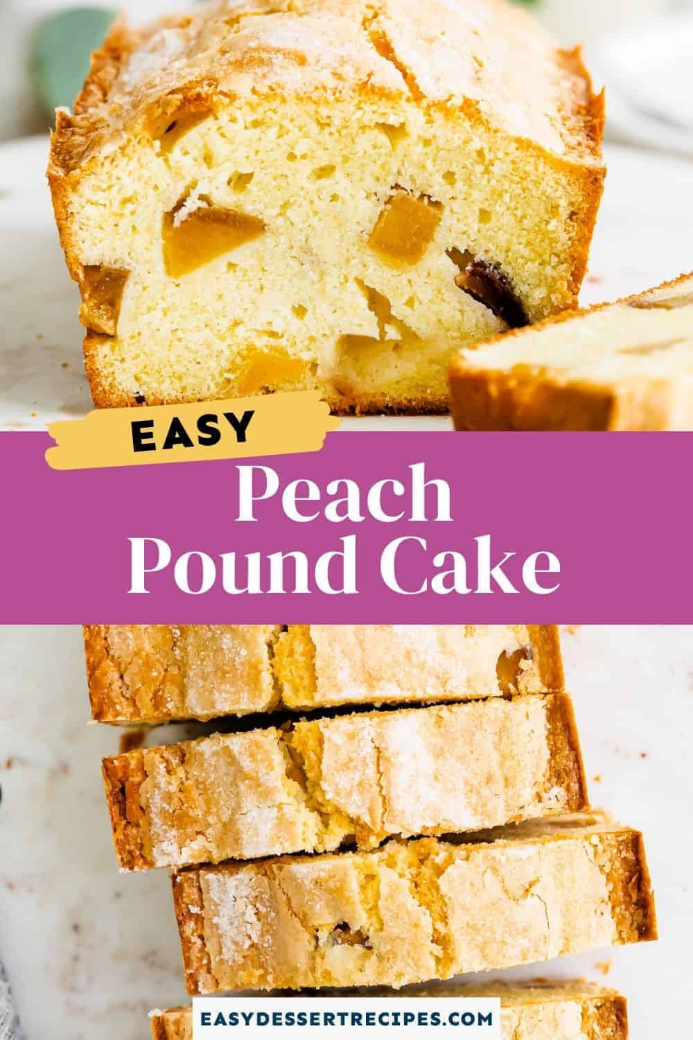 peach pound cake pinterest